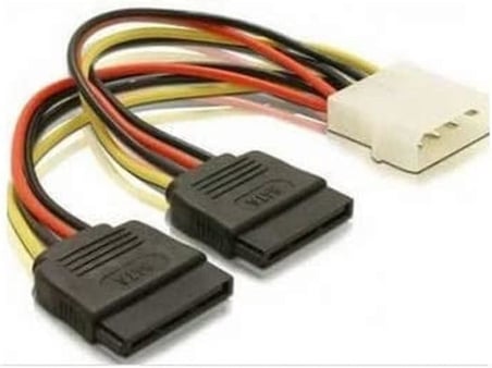 4929 İkili Çift Sata Power Hdd 4 pin Güç Kablosu