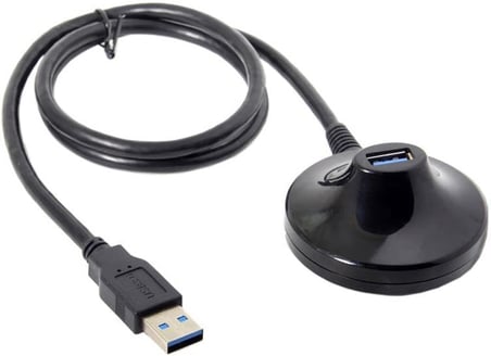 Parcbeny 5552 1 Metre Usb 3.0 Standlı Dişi Erkek Uzatma Kablosu 1 Metre USB 3.0 erkek dişi uzatma dock standlı istasyonlu kablo