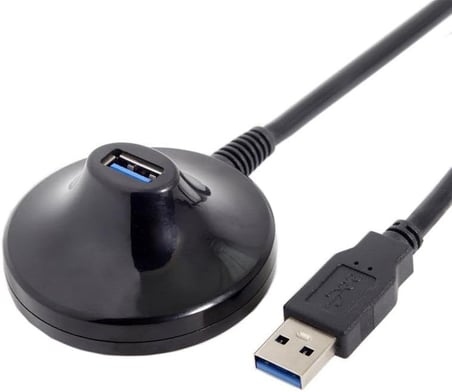 Parcbeny 5552 1 Metre Usb 3.0 Standlı Dişi Erkek Uzatma Kablosu 1 Metre USB 3.0 erkek dişi uzatma dock standlı istasyonlu kablo