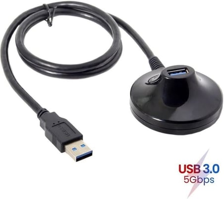 Parcbeny 5552 1 Metre Usb 3.0 Standlı Dişi Erkek Uzatma Kablosu 1 Metre USB 3.0 erkek dişi uzatma dock standlı istasyonlu kablo