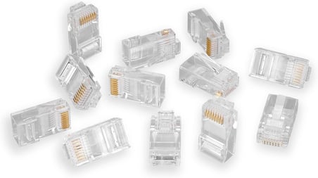 S-link COB8P 50'li Paket Cat5 Cat6 Rj45 Jack Ethernet İnternet Modem Kablosu Soketi Network Tüm Cat5 Cat6 Uyumlu Soket RJ45 Jack