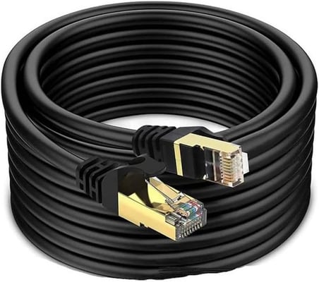 Narita Cat 7 Ağ Kablosu 5 Metre 10Gbps Ethernet Kablo Siyah