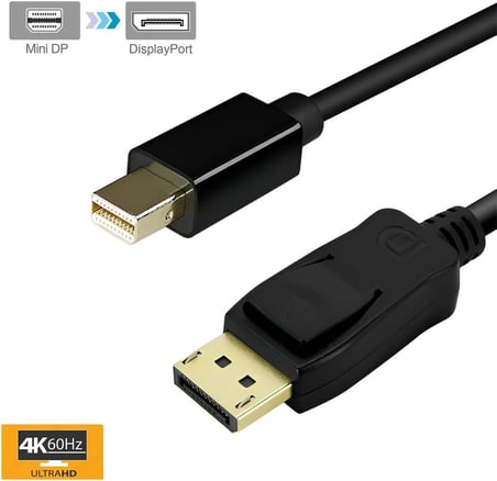 A4315 Mini Displayport To Displayport 1.5 M 4K Çevirici Dönüştürücü Adaptör Kablosu/Laptop, PC, HDTV, Monitör veya DisplayPort özellikli HD Projektörler İçin