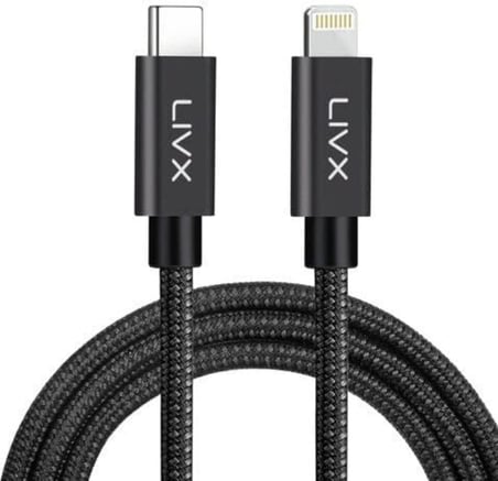 Horizontal 20W Type C to Lightning 1 Metre iPhone iPad Hızlı Şarj ve Data Kablosu Space Gray