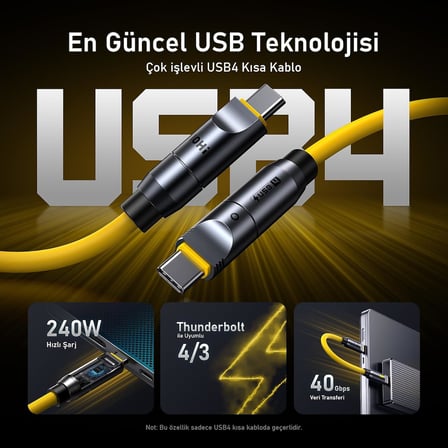 The Future Creative Power 8-in-1 240W Type-C to Type-C PD 3.1 Süper Hızlı Şarj/Data Kablo Seti