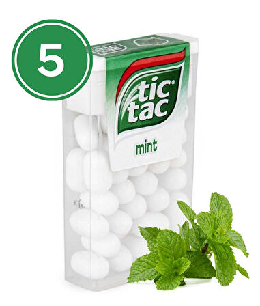 Tic Tac Nane Aromalı Şeker 18 Gr. (5 Adet)