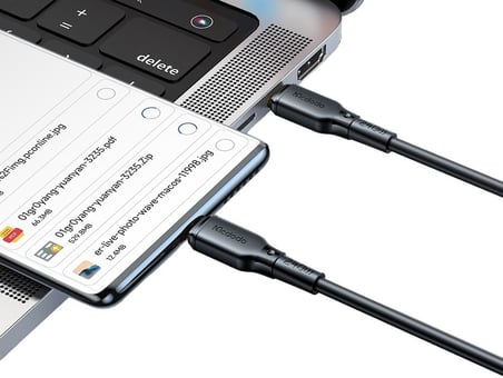 Ca-3311 Typec Typec 240W Hızlı Data Şarj Kablo 2Mt, Siyah