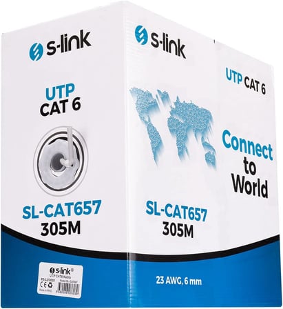 SL-CAT657 305m 23AWG Utp CAT6 Kablo
