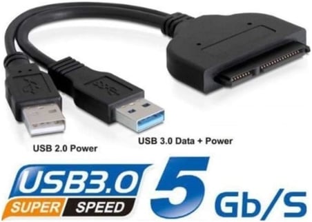 4537 Usb 3.0 2.5' Inç Sata Ssd Hdd Hard Disk Çevirici Dönüştürücü Adaptör Kablosu