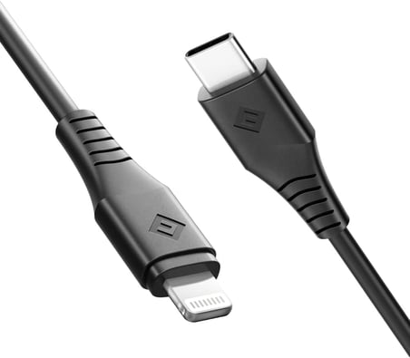 Novoo Type-C iPhone Lightning Hızlı Şarj Kablosu Siyah 1.8 Metre