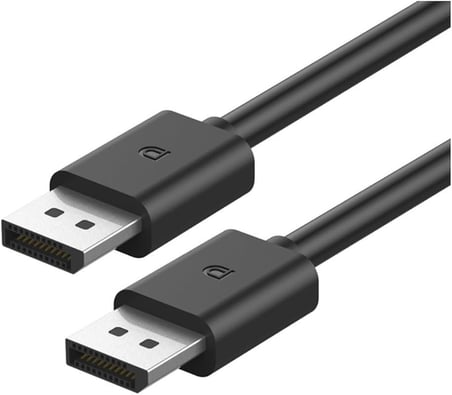 Dp2 Display to Display Kablo 4K (60Hz) 1.2 V (1.8m) - 4K DisplayPort Kablosu, Erkek-Erkek Ekran Bağlantı Nokta Kablosu Dizüstü Masaüstü Monitör için Uyumlu