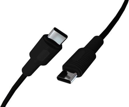 Basic Type C-C Power Delivery Hızlı Şarj Kablosu (Siyah + Siyah Uç) (100 CM)