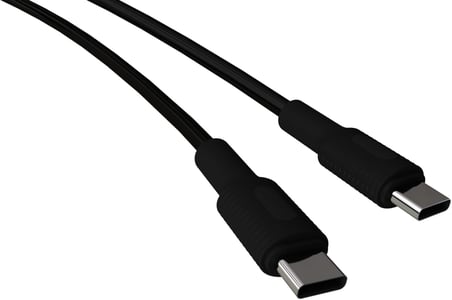 Basic Type C-C Power Delivery Hızlı Şarj Kablosu (Siyah + Siyah Uç) (100 CM)