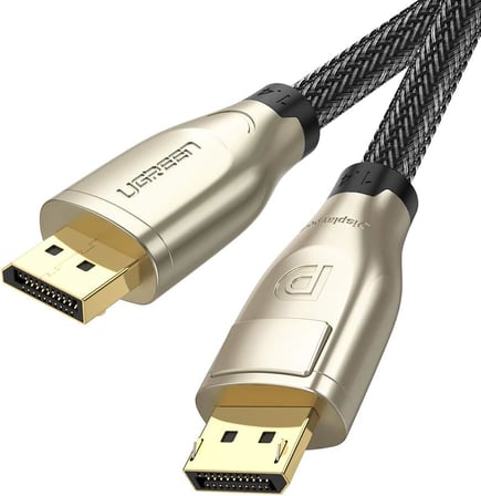 8K 60Hz 4K 144Hz v1.4 DisplayPort Görüntü ve Ses Aktarım Kablosu 1 Metre