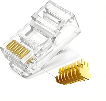 MN116F Cat6 Jack/20 Adet-EZ YENİ NESİL rj45 konnektör-8P/8C AÇIK UÇLU SOKET/rj45 jack (20)