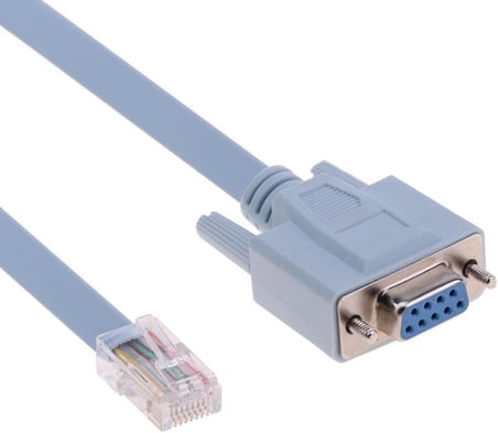 Cisco kablo Db9 To Rj45 Konsol Bağlantı Kablosu Cisco Switch Router için RJ45 Erkek 9 pin dişi konsol kablosu