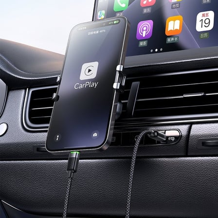 Ca-2000 60W Usb-C To Usb-C Manyetik Sarilabilir Kablo - 1.2 M, Siyah