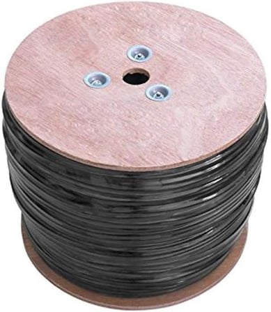 SL-CAT609 305m 23AWG 0.56mm CCA Double Jack GRİ+Siyah CAT6 Kablo