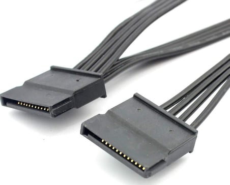 4355 Molex ide 4 Pin To 5 Port Sata Power Hdd Güç Çoklayıcı Kablosu