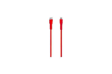 27W PD Type-C to Lightning ile Uyumlu Hızlı Şarj ve Data Kablosu 120cm Neon (Neon Kırmızı) 2DK60NK