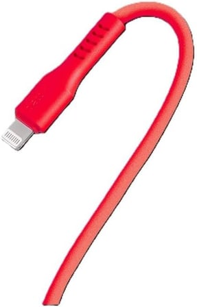 27W PD Type-C to Lightning ile Uyumlu Hızlı Şarj ve Data Kablosu 120cm Neon (Neon Kırmızı) 2DK60NK