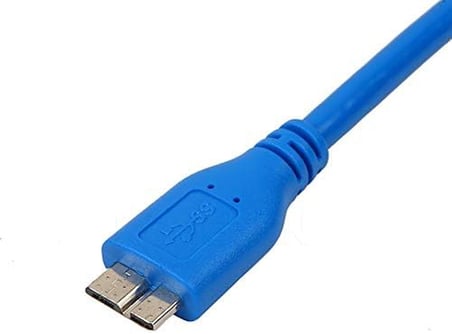 4914 Usb 3.0 Micro Type B Ara Hdd Harddisk Bağlantı Kablosu, Mavi, 3 Metre