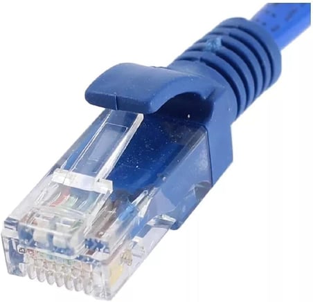 4219 Cat6 Ethernet Patch İnternet Kablosu 40 Metre, Mavi