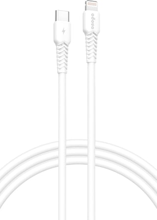 Onopo iPhone Uyumlu Type-C to Lightning 20W PD Hızlı Şarj ve Data Kablosu 1 Metre - P4 | 8 Pinli Smart Kablo | Beyaz