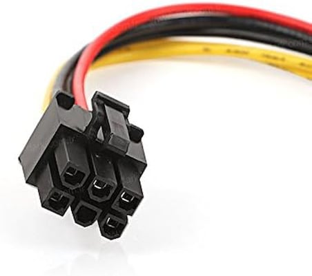 DK-CB-P103 Molex 4 PIN - 6 PIN PCI-E Dönüşütürücü Güç Kablosu