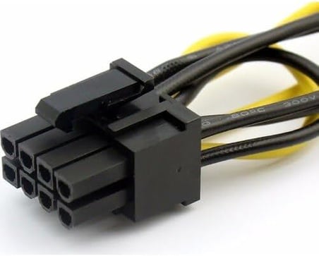 2x Sata to 8 Pin (6+2) Pci-e Express Güç Molex Power Kablosu Çevirici Dönüştürücü 4327