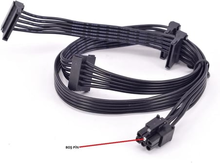 6 pin power supply kablosu 6 pin modüler sata kablo 6 pin 4x sata kablo 90 cm 6 pin sata kablo power supply kablosu