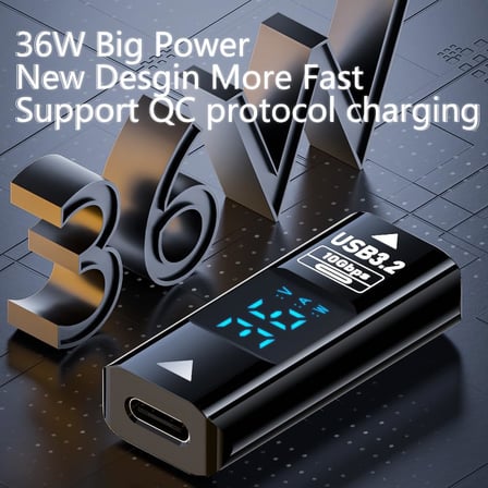 USB 3.2 to Type C Şarj Kablosu Dönüştürücü 10Gbps 36W OTGACD (2)