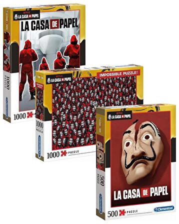 Clementoni La Casa De Papel 3’lü Puzzle Seti