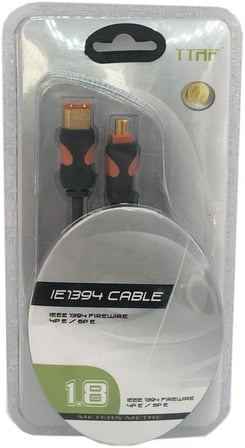 1.8 metre 1394 6 pin to 4 pin kablo 1.8 metre firewire kablo