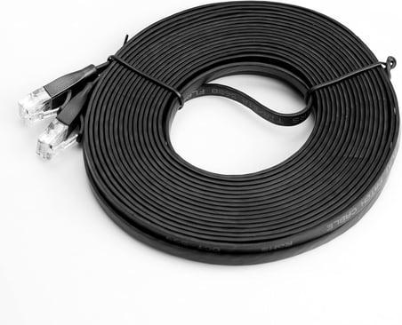 Patchcord Düz Kablo Kat.6 UTP 5M / RJ45 Tip B / 250 Mhz / 1000 Mbit/s/Fluke Networks Sertifikası/PVC ve Bakır/Korumalı UTP/Siyah