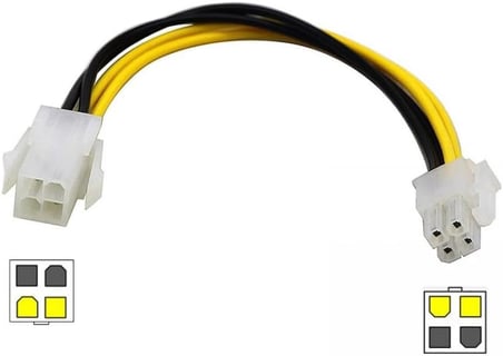 30 cm 4 pin dişi erkek cpu kablo 4 pin dişi erkek cpu uzatma kablo