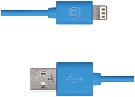 Mojue 3Dk34 Lightning Şarj Kablosu, 1 metre,Mavi