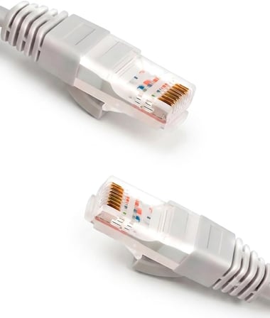 Cat 5E Ethernet Kablo 5 Metre CAT5e UTP Ethernet Kablosu, RJ45 Yüksek Hızlı GigaBit Ağ Kablosu, Modem Router Bilgisayar Konsol Uyumlu, Gri