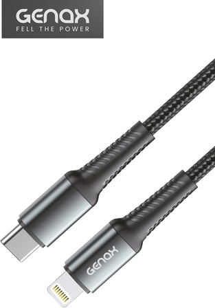 PD Lightning Ultra Hızlı Kırılmaz Siyah Şarj Kablosu