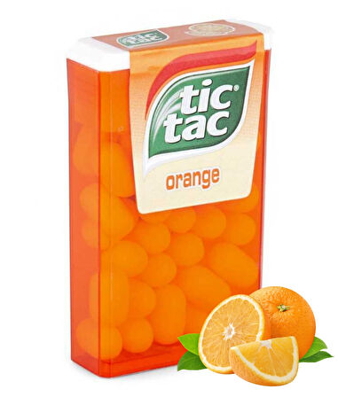 Tic Tac Portakal Aromalı Şeker 18 Gr. (5 Adet)