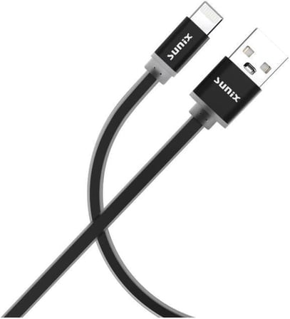 3A Soft Kablo Lightning Şarj Ve Data Kablosu Siyah Sc-03