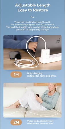 Z18 Type-C to Lightning Şarj ve Data Kablosu, 200 cm, 480 Mbps Hızlı Veri Aktarımı, iPhone Cihazlar ile Uyumlu