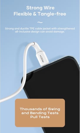 Z18 Type-C to Lightning Şarj ve Data Kablosu, 200 cm, 480 Mbps Hızlı Veri Aktarımı, iPhone Cihazlar ile Uyumlu