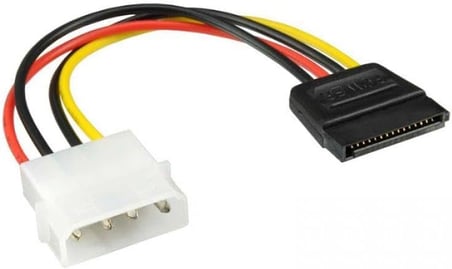 30 cm 4 pin erkek molex to 15 pin dişi sata power kablo