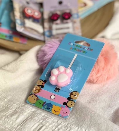 Açık Pembe Pati Kablo Koruyucu