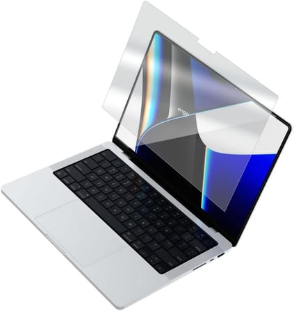 Apple Macbook Pro M4 14.2 İnç İle Uyumlu Mat Ekran Koruyucu Notebook, Yansıma Ve Parlama Önleyici Parmak İzi Bırakmayan Laptop Koruma, 9h Temperli Kırılmaz Esnek Nano Cam