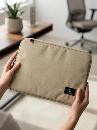 13–14 inç Laptop Kılıfı | MacBook ve Tüm Laptoplara Uyumlu Notebook Çantası (Bej)