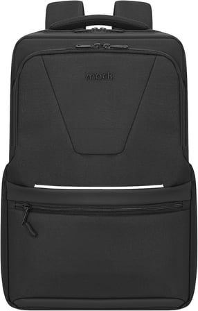 Office Eco MCE-1213 Çevre Dostu 16 inç Su İtici Laptop Sırt Çantası, USB Şarj Portlu Bilgisayar ve Notebook Çantası, Kadın Erkek Bilgisayar İş Çantası, Üniversite Okul Çantası, Siyah