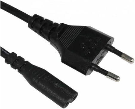 Teyp Fişi - Notebook Adaptör Işıldak Power Güç Kablosu 2 Pin