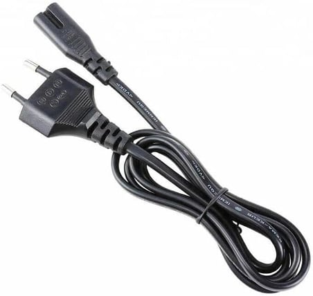 Teyp Fişi - Notebook Adaptör Işıldak Power Güç Kablosu 2 Pin